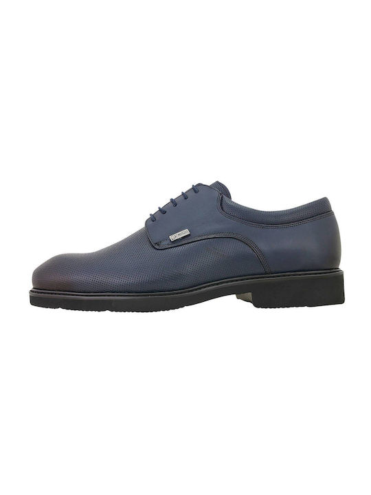 Gianna Kazakou Men's Leather Casual Shoes Blue