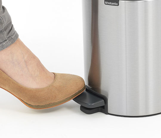 Brabantia Inox Καλαθάκι Μπάνιου 5lt Ασημί