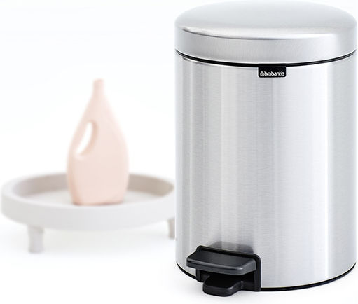 Brabantia Inox Καλαθάκι Μπάνιου 5lt Ασημί