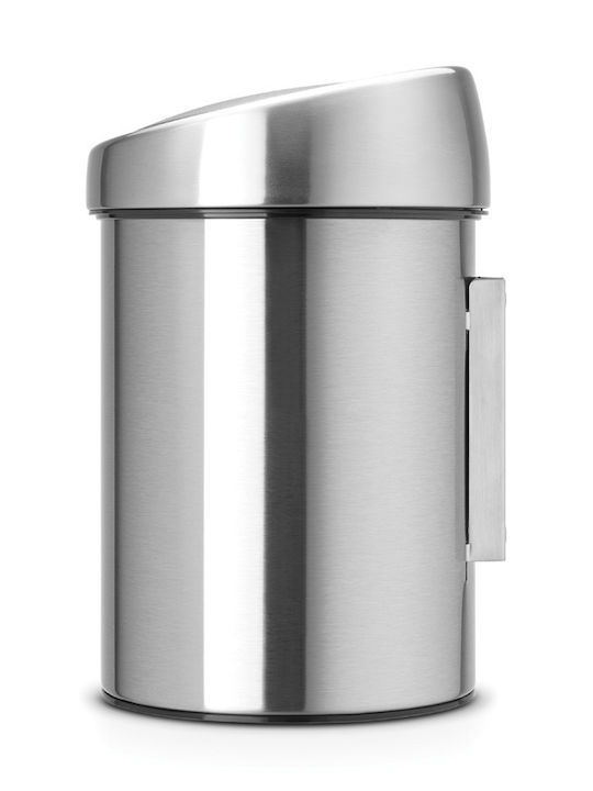 Brabantia Inox Банята кошче 3лт Сребрист