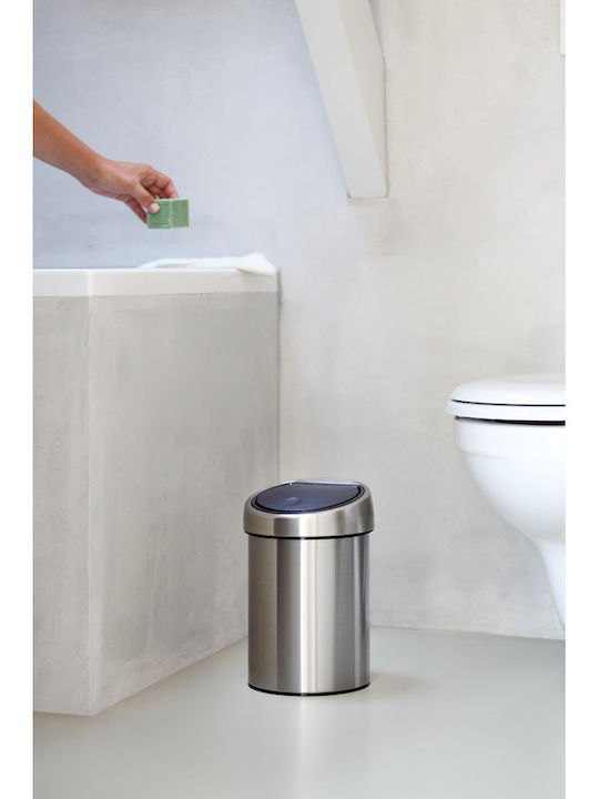 Brabantia Inox Банята кошче 3лт Сребрист