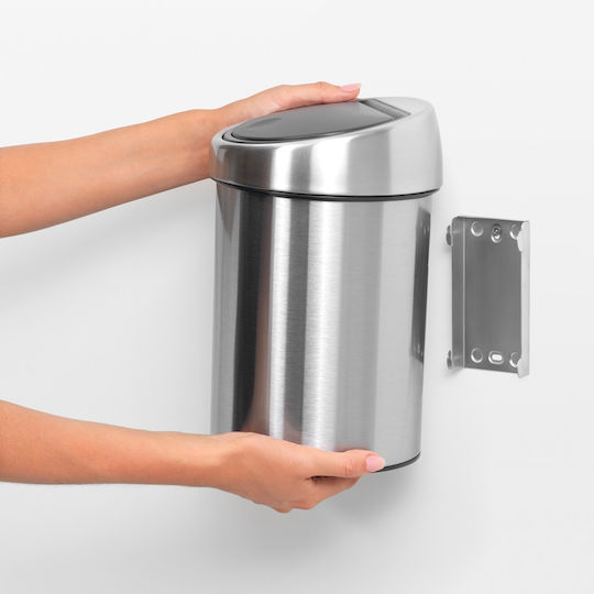 Brabantia Inox Badezimmer Mülleimer 3Es Braun