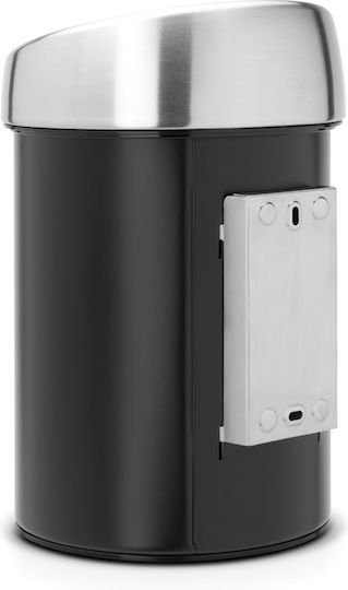 Brabantia Inox Καλαθάκι Μπάνιου 3lt Μαύρο