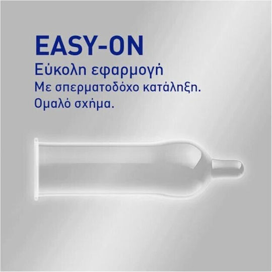 Durex Προφυλακτικά Invisible 12τμχ 56mm Λεπτά για Φυσική Αίσθηση
