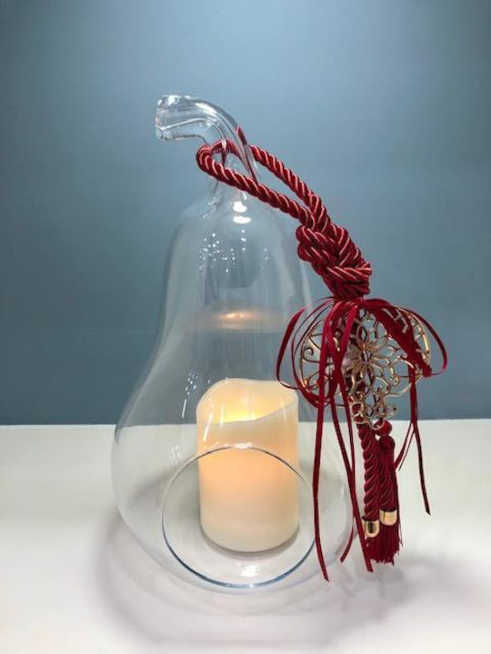 Candle Holder Glass in Transparent Color 18x18cm 1pcs