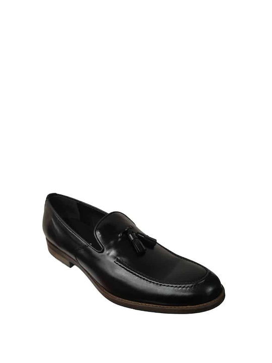 Commanchero Original Δερμάτινα Ανδρικά Loafers σε Μαύρο Χρώμα