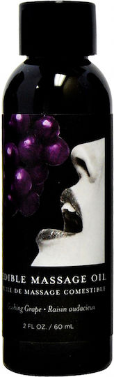 Earthly Body Massage Oil with Scent Grape Edible 60ml
