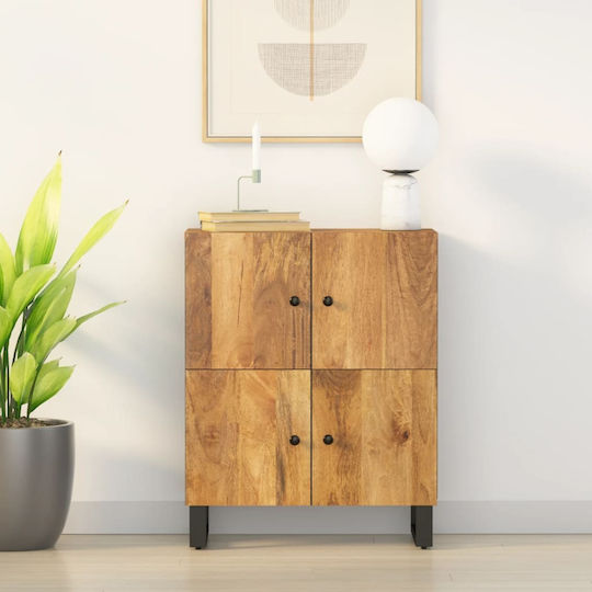 Μπουφές από Μασίφ Ξύλο Καφέ 60x33x75cm