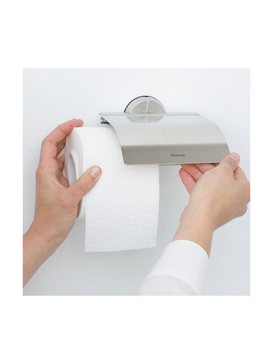 Brabantia Επιτοίχια Χαρτοθήκη Μεταλλική Ασημί