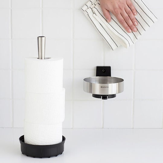 Brabantia De perete Suport de hârtie Metal Argintiu