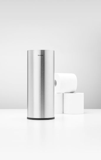 Brabantia Χαρτοθήκη Δαπέδου Μεταλλική Ασημί