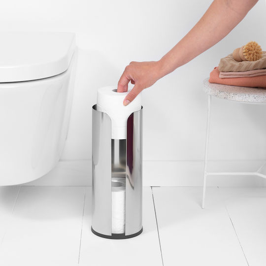 Brabantia Boden Papierhalter Metallisch Silber