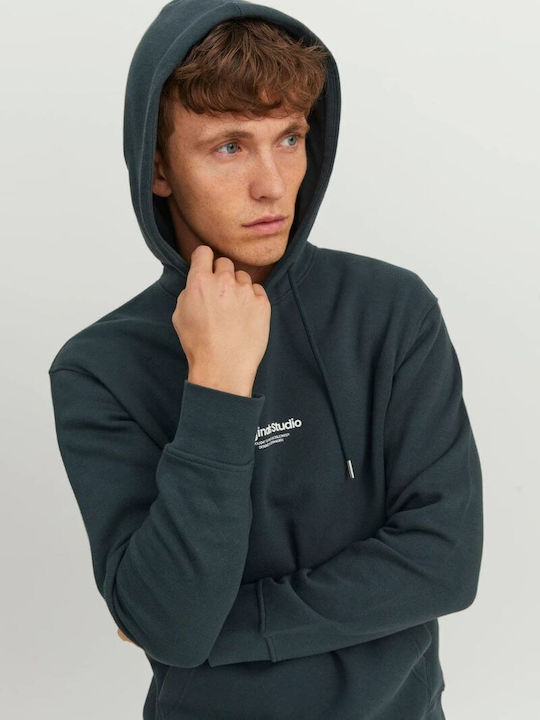 Jack & Jones Men's Sweatshirt with Hood Green