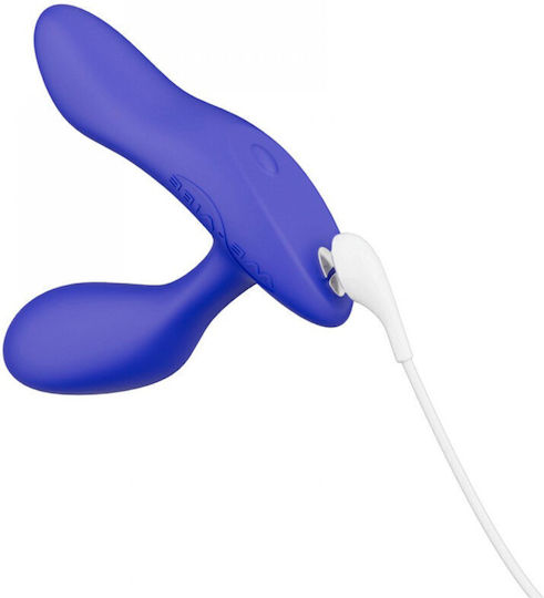 We-Vibe Vector+ Thrill Seeker Vibrator Anal cu Funcție Wireless Albastru 10.9cm