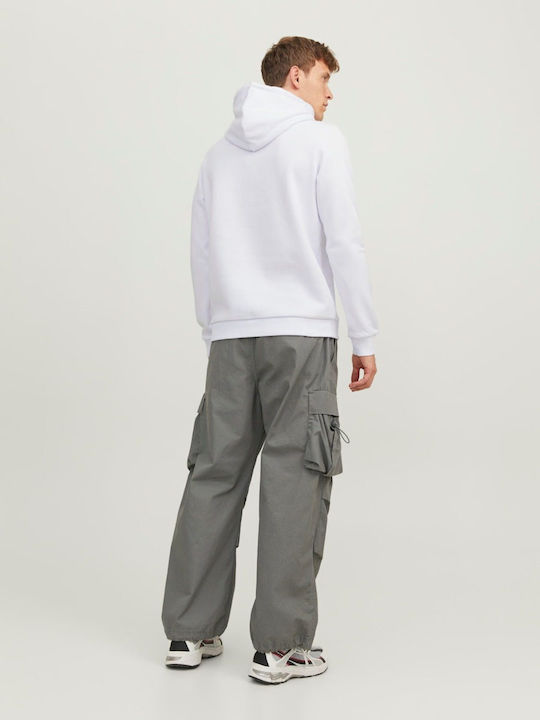 Jack & Jones Men's Sweatshirt with Hood White