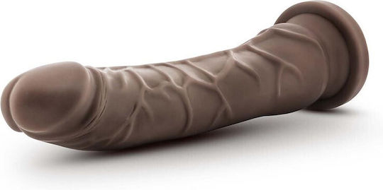 Dr. Skin Plus Posable Shaft Ρεαλιστικό Dildo με Βεντούζα Chocolate 23cm