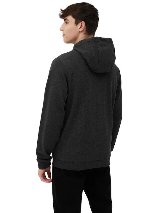 4F Men's Sweatshirt Jacket with Hood Gray