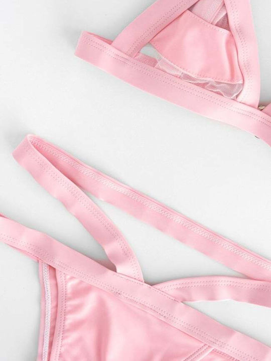 Set Bikini Triangle & Brazil Pink
