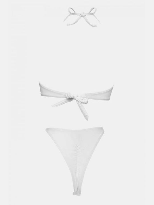 Bikini Set with Removable Padding Brazil White