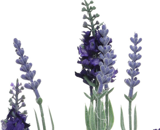 Изкуствено растение в саксийка Лавандула Purple 12см Interni Oggi