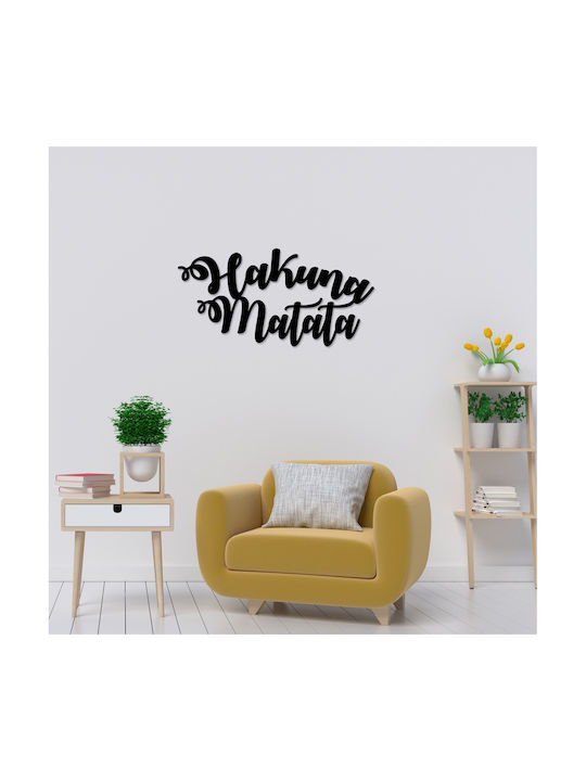 Metallic Wall Sign Hakuna Matata 70x35x35cm 279ENZ1101