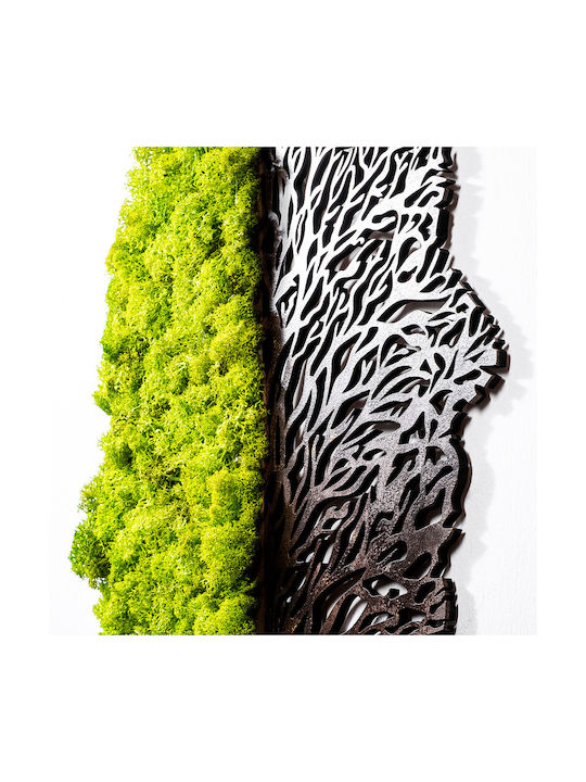 Wall Decor Handmade Green Wooden 45x1x56cm