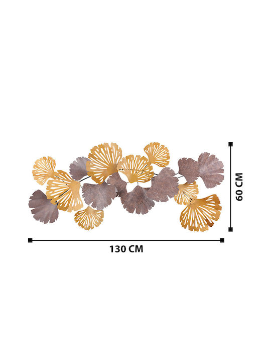 Wall Decor Gergo Gold Made of Metal 130x6x60cm