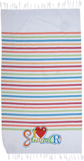 Viopros Sunny Cotton Pareo with Fringes 170x90cm