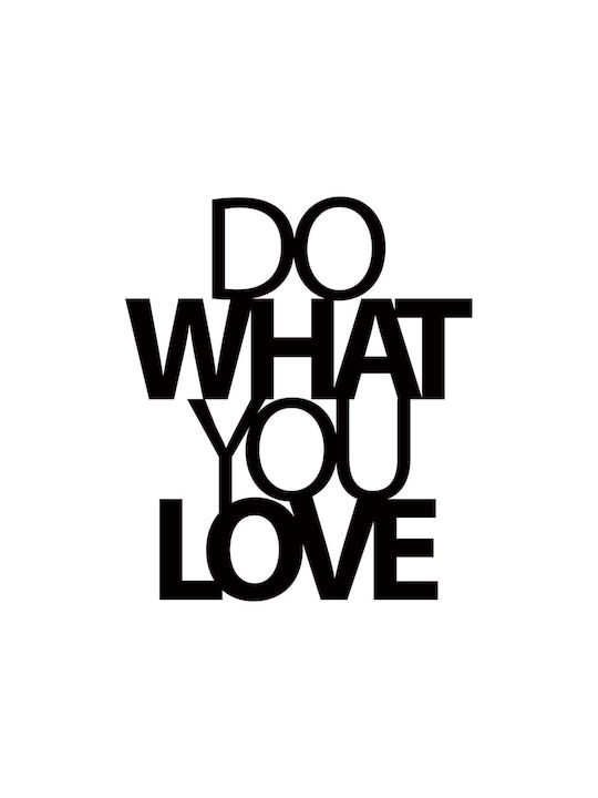 Metallic Wall Hanging Decor Do What You Love 2 47x55x47cm