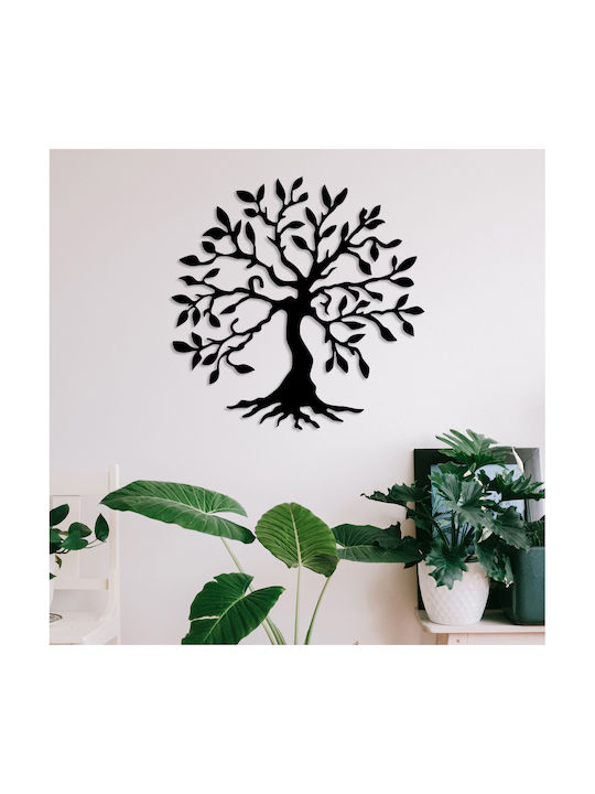 Unterschrift Wanddekoration aus Metallisch Tree 60x60cm 1pcs