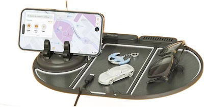 Mobile Phone Holder Car with Anti-Slip Surface Black