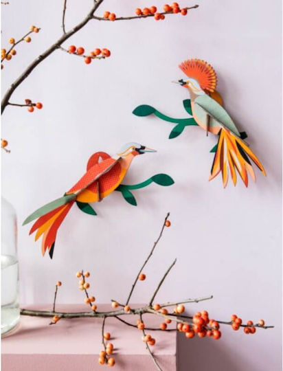 Studio Roof Multicolour Wall Decor Made of Paper 22x6x22cm