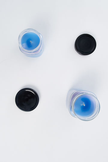 Aromatische Kerze im Gefäß Hellblau 150gr