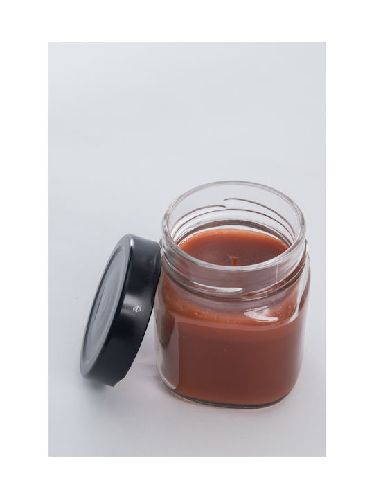 Scented Candle Jar Brown 150gr 1pcs