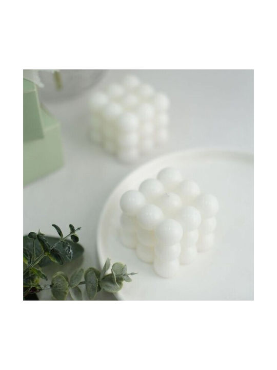 Koopman Lumânare Decorativă Albă 6x5.5cm