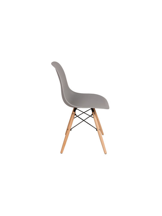 Ivy Kitchen Polypropylene Chair Gray 46x51x80cm