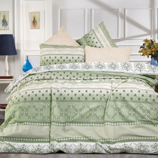 Dimcol Set Super dublu 4buc 220x240cm Callipatira 334 L.Green / Olive