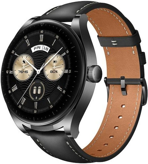 Huawei Watch Buds Неръждаема стомана 47мм с Пулсомер (Черен)
