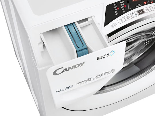 Candy RapidÓ Washer-Dryer 14kg/9kg with Steam 1400 Spin Speed and Wi-Fi