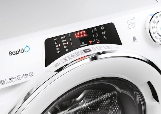 Candy RapidÓ Washer-Dryer 14kg/9kg with Steam 1400 Spin Speed and Wi-Fi