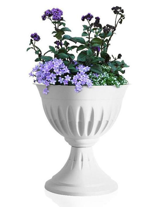 Bama Planter Plastic White 43x43x46cm.