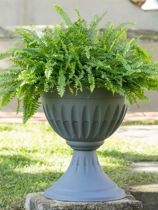 Bama Planter Plastic Gray 43x43x46cm.