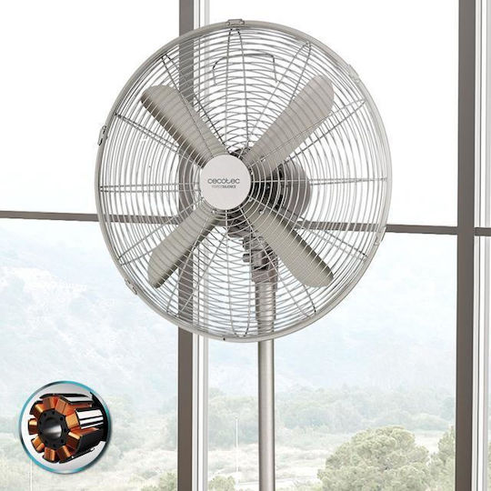 Cecotec EnergySilence 610 Steelstyle Pedestal Fan 50W Diameter 40cm Silver