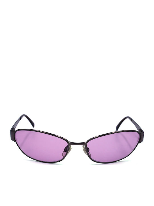 Emporio Armani Unisex Sunglasses with Brown Metal Frame and Purple Lens EA127S 1149