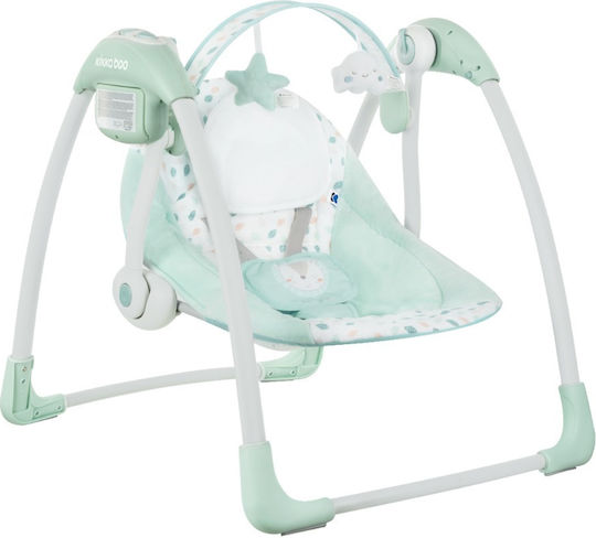 Kikka Boo Elektrisch Baby Relax Schaukel Chillo mit Musik Jungle King Mint für Kind bis 11kg