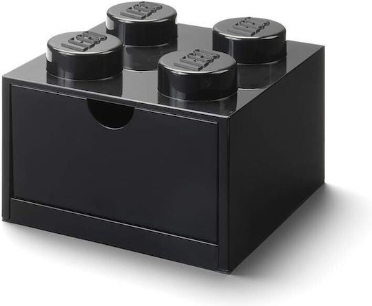 LEGO din Plastic 4 Knobs Negru 15x15x11cm 1buc