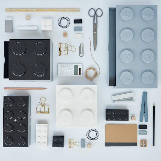 LEGO din Plastic 4 Knobs Negru 15x15x11cm 1buc