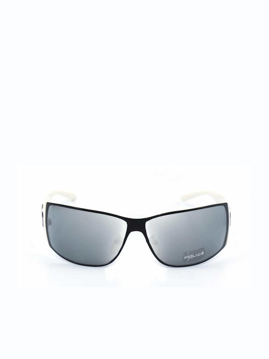 Police Sunglasses with Black Frame and Silver Mirrored Lenses S8311 531X