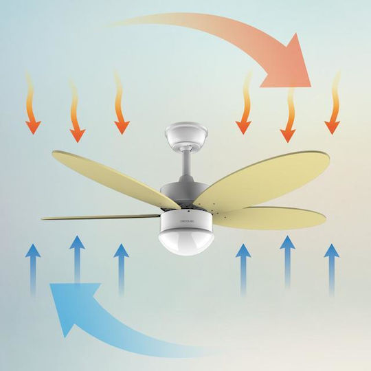 Cecotec EnergySilence Aero 4260 Ceiling Fan 106cm with SunLight Light Fixture