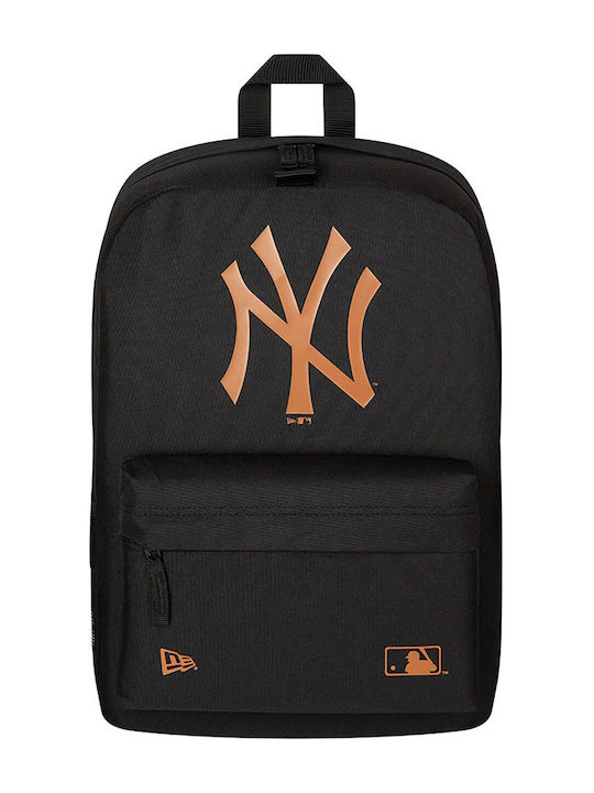 New Era New York Yankees School Bag Backpack Junior High-High School Black with Water Bottle Holder 17Liters